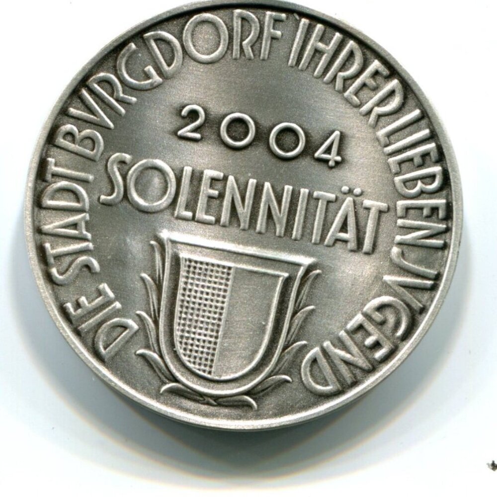 2004 Switzerland Stadt Burgdorf Solennitat Medal (b652-6)